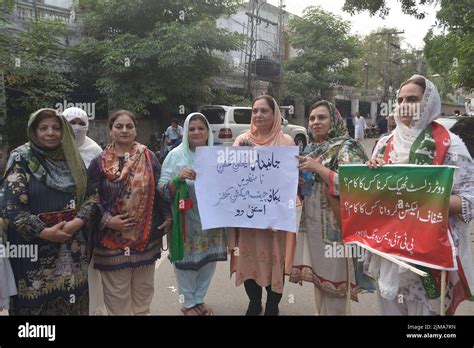 Lahore Pakistan 04th Aug 2022 Supporters Of Former Pakistans Prime