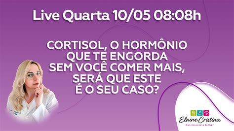 Cortisol o hormônio que te engorda sem você comer mais será este seu