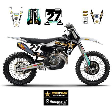 Factory Effex 2023 Rockstar Husqvarna Factory Edition Complete Graphic