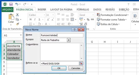 Como Criar Uma Lista Suspensa No Excel