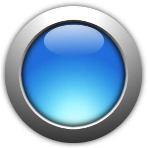 Glossy Blue Button PNG Transparent Image PNG Mart