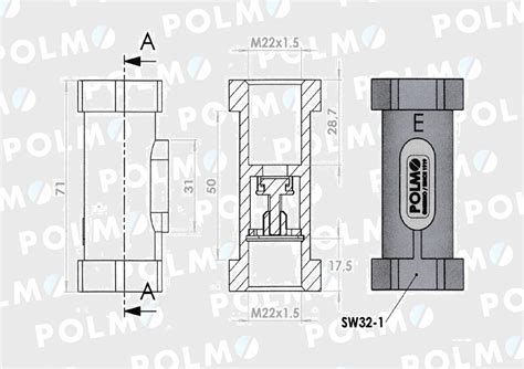 Zawór zwrotny odcinający prosty 22x1 5 gwint wewnętrzny max ciśnienie