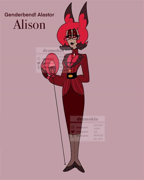 Genderbend Alastor Hazbin Hotel Official Amino