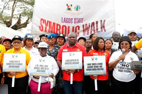 Gov Ambode Chief Judge Of Lagos And Others Walk Against Sexual And