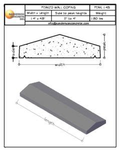 Peak B Precast Concrete Wall Coping Surrey Bc Sanderson Concrete