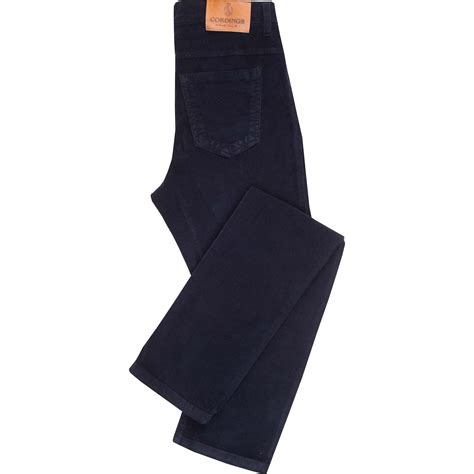 Navy Stretch Needlecord Jeans Cordings