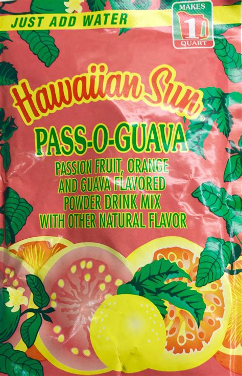 3pk Hawaiian Sun Drink Mix Choose From Guava Pog Passion Orange And P Da Hawaiian Store