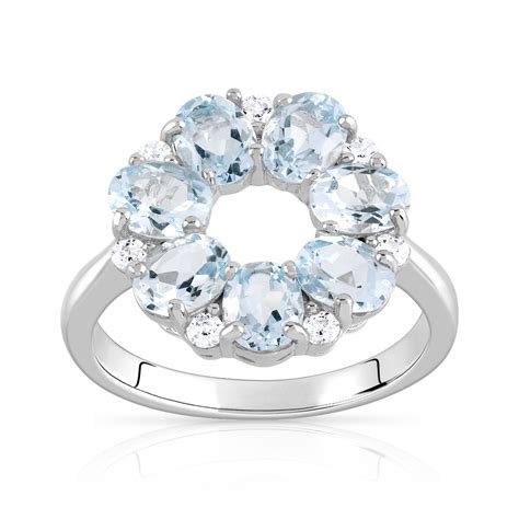 Bague Argent 925 Topaze Zirconia Femme Bague MATY