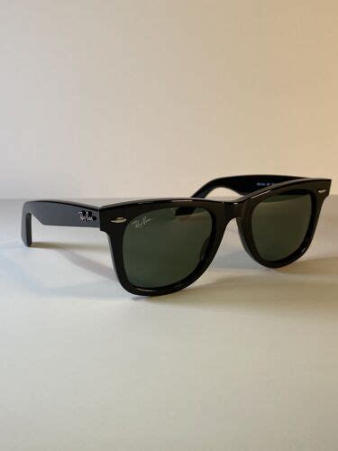 Ray Ban Original Wayfarer Classic Black Green Sunglas… Gem