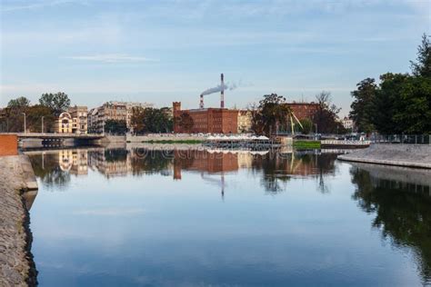 Odra River In Wroclaw Poland Wroclaw Is A City In Western Poland And