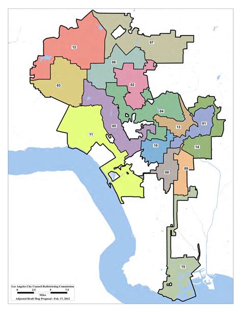 Revised Boundaries Of City Council Redistricting Documents Los Angeles Times