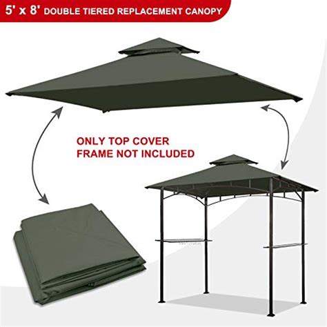 Eurmax Usa High Performance Grill Gazebo Canopy Replacement Cover 5x8