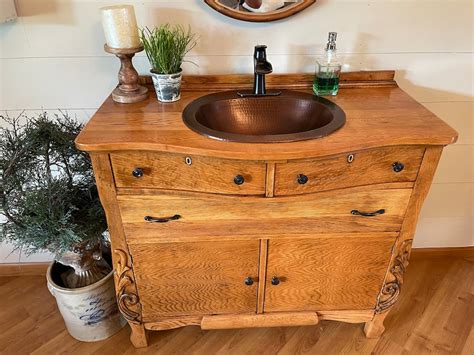 Sold Dont Buy Custom Antique Dresser Bathroom Vanity Etsy