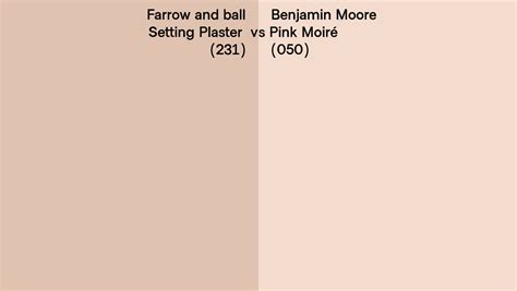 Farrow And Ball Setting Plaster Vs Benjamin Moore Pink Moir