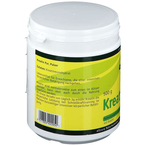 Allcura Kreatin Pur Pulver 500 G Shop Apotheke