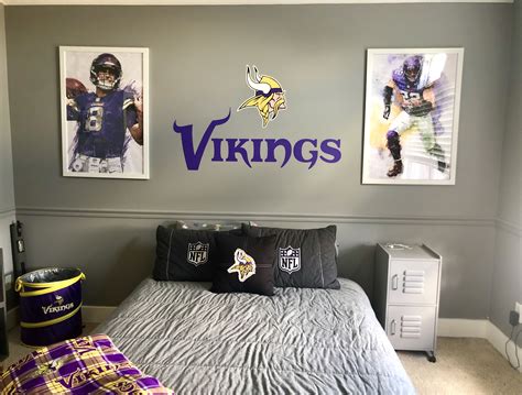 Minnesota Vikings Bedroom | Room, Vikings, Home decor