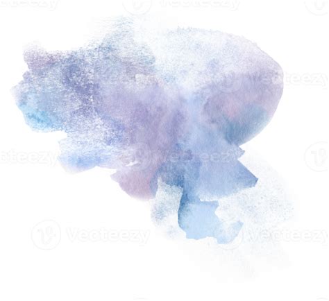 Aquarela Mancha Azul Png