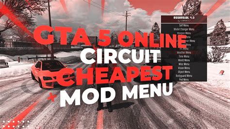 Gta 5 Pc Cheapest Paid Online Circuit Mod Menu 7 Youtube