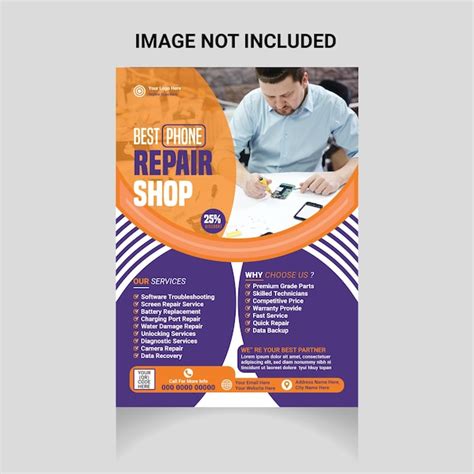 Premium Vector Phone Repair Social Media Post