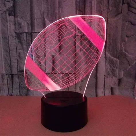 D Lampe Illusion Optique Football Led Veilleuse Enfants Dorment La