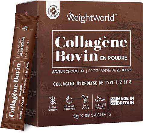 Collag Ne Hydrolis Bovin Saveur Chocolat En Poudre Soluble Mg