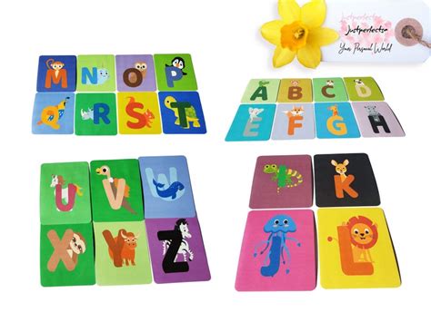 Alphabet Letters Laminated Flash Cards Pack Of 26 Home Etsy