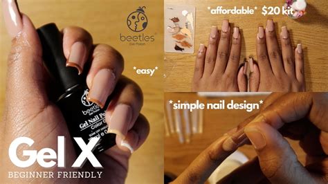 Gel X Nails Tutorial For Beginners Beetles Kit Apres Dupe Long