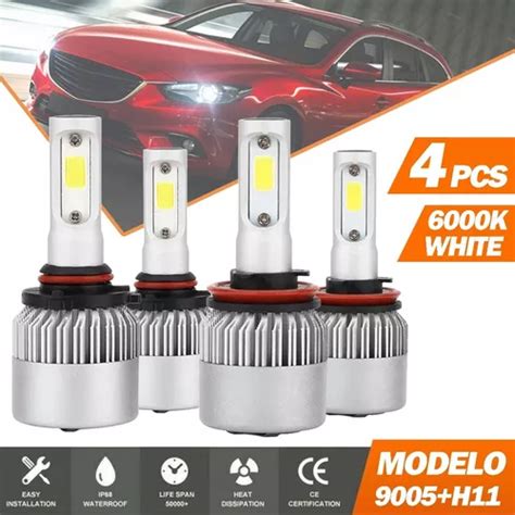 Kit De Faros Led Para Mazda Lm W Para Luz Alta Y Baja Meses Sin