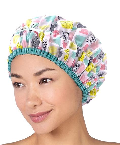 Reusable Shower Cap And Bath Cap And Lined Oversized