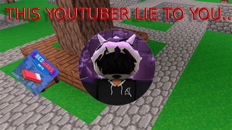 This Youtuber Lie To You Roblox Bedwars News Youtube