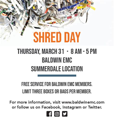 Shred-It Event | Baldwin EMC