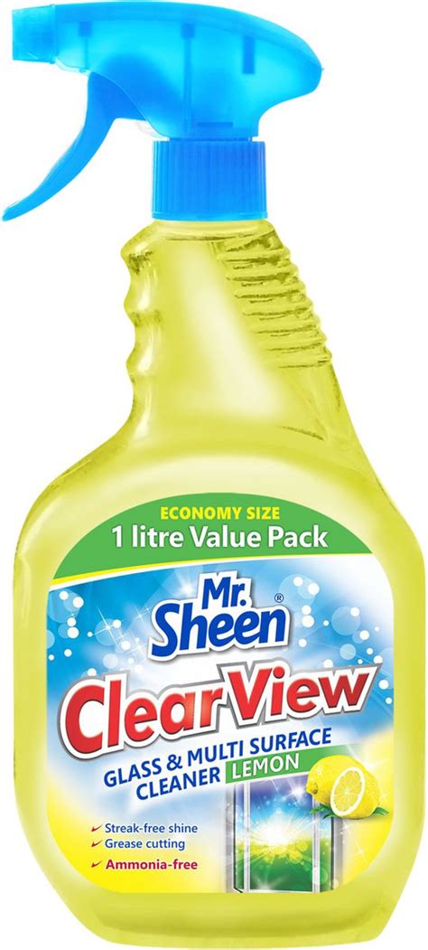 Shield Mr Sheen Glass Cleaner Lemon 1l Shop Today Get It Tomorrow