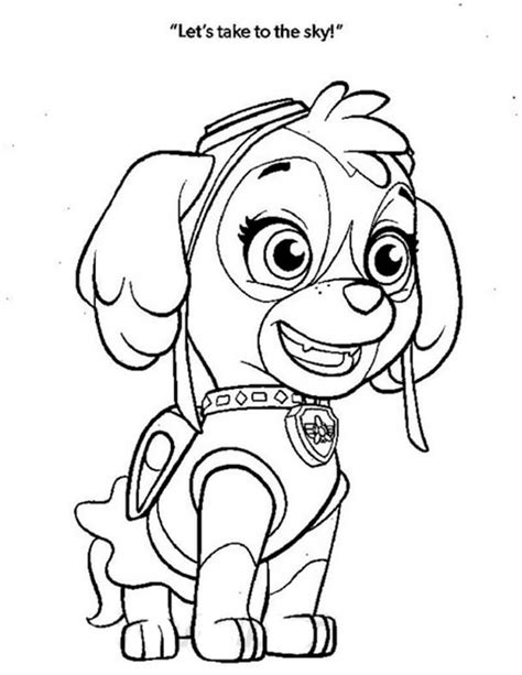 Paw Patrol Mighty Pups Skye Coloring Pages Kidsworksheetfun | Images ...