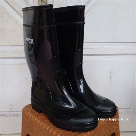 Jual Sepatu Boots Berkebun Sawah Bangunan Anti Air Boot Kerja Proyek