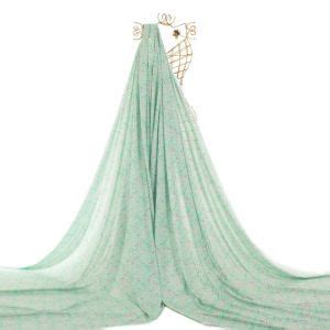 Tecido Crepe Fourway Estampa Liberty Verde Neo Mint Na Mea Riviera