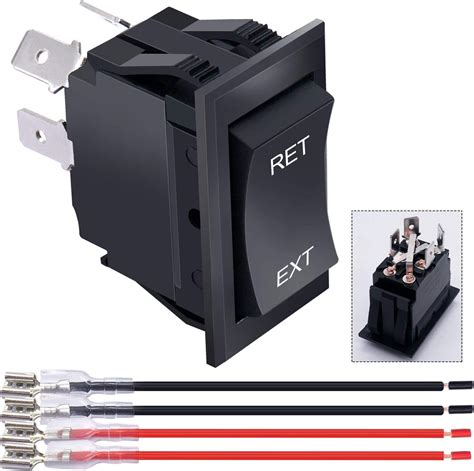 Mxuteuk Momentary Motor Reverse Polarity Jack Rocker Switch Dpdt Pin