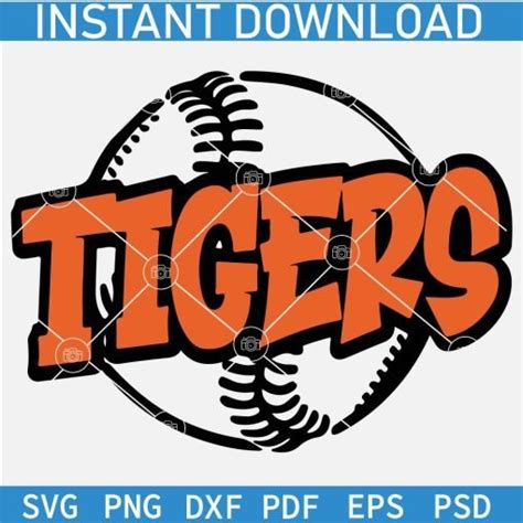 Tigers Baseball Ball Svg Detroit Tigers Baseball Svg The Tigers