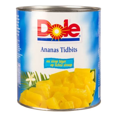 Ananas Tidbits Op Sap Blik Liter