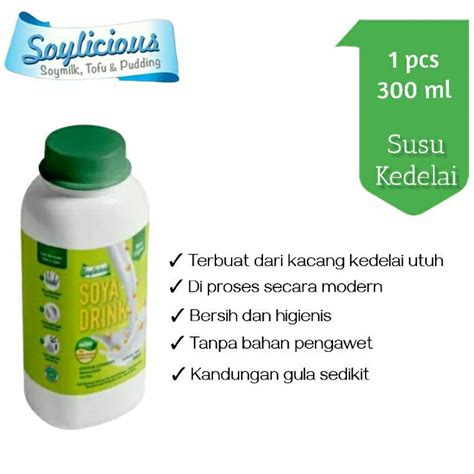 Jual Soylicious Soya Drink Ml Susu Kedelai Shopee Indonesia