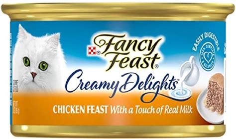 Fancy Feast Purina Creamy Delights Chicken Feast with A Touch of Real ...