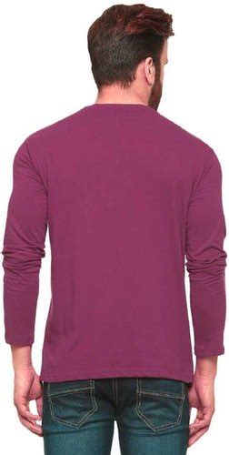 V Neck Full Sleeves Plain Cotton T Shirt At Rs 160 Piece सादी टी शर्ट