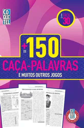 Livro Livro Coquetel Mais De Ca A Palavras N Vel F Cil E Mercadolivre