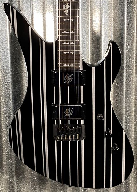 Schecter Diamond Series Synyster Gates Signature Custom Ht Black And Pin Specialty Traders