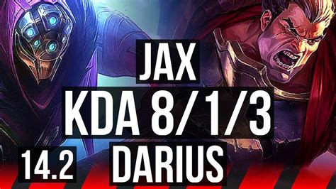 JAX Vs DARIUS TOP 8 1 3 NA Grandmaster 14 2 YouTube