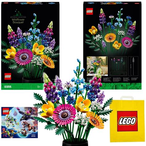 LEGO KLOCKI BOTANICAL 10313 Bukiet z Kwiatów Polnych Torba Katalog