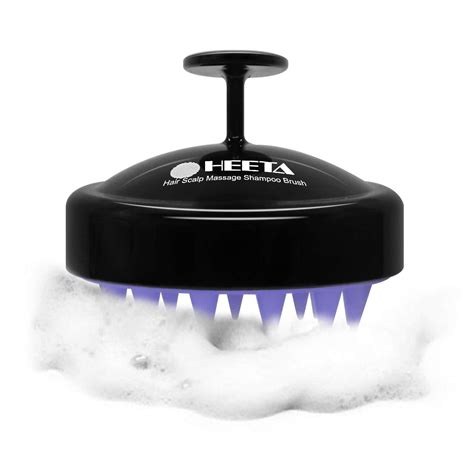 Hair Scalp Massager Heeta Shampoo Brush With Soft Silicone Head