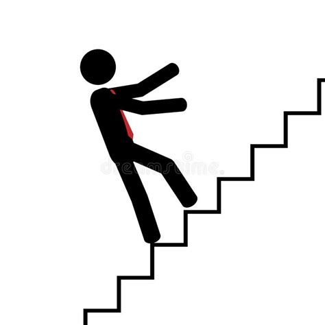 Man Falling Down Stairs Stock Illustrations 196 Man Falling Down