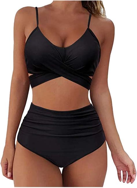 Bikini Damen Set Push Up High Waist Große Brüste Sexy Oberteil Sexy