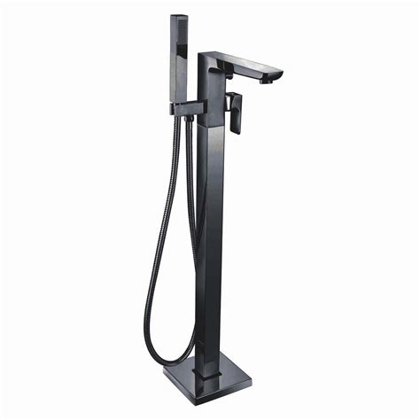 Scudo Muro Freestanding Bath Shower Mixer Matt Black Get My Taps