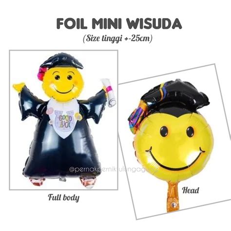 Jual Balon Foil Wisuda Besar Dan Mini Balon Sarjana Dekorasi Acara